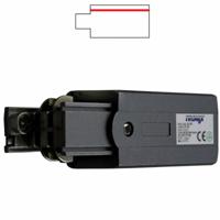 Aansluitadapter voor een spanningsrail links zwart 169-042 - thumbnail