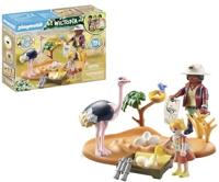 Playmobil® Wiltopia 71296 op bezoek bij papa struisvogel - thumbnail