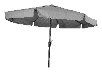 Stokparasol Libra 300 cm grijs - thumbnail