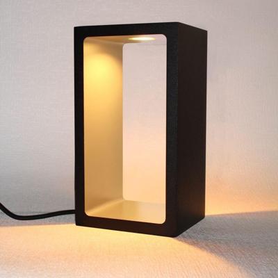 Artdelight Tafellamp Corridor H 18 cm B 10 cm zwart-mat goud