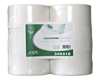 Toiletpapier Euro Products Q5 jumbo klein recycled 2-laags 180m wit .. Toiletpapier Euro Products Q5 jumbo klein recycled 2-laags 180m wit ..