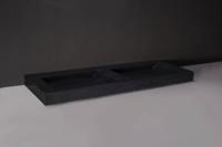 Wastafel Forzalaqua Bellezza Doppio Graniet Gezoet 160,5x51,5x9 cm Zonder Kraangaten - thumbnail