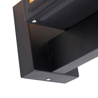 QAZQA Landelijke wandlamp zwart IP44 - Sutton Up QAZQA Landelijke wandlamp zwart IP44 - Sutton Up