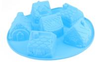 Food Market Siliconen Bakvorm 6 Huisjes - thumbnail