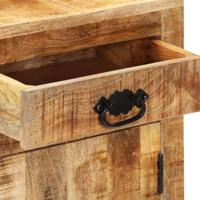 Dressoir 80x30x65 cm massief ruw mangohout - thumbnail