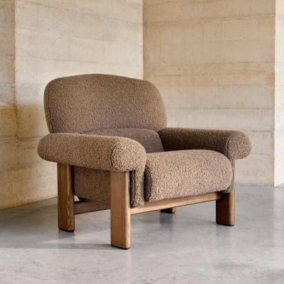 Kave Home Nema fauteuil bouclé Bruin