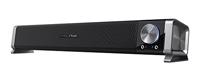 Trust Gaming GXT 618 Asto Soundbar Luidspreker, 12W Piekvermogen, Geluidssysteem met Koptelefoon- en Microfoonaansluiting, Speaker voor PC, TV - Zwart - thumbnail