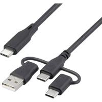 Renkforce RF-6615906 USB-laadkabel USB 2.0 USB-C 0.50 m Zwart - thumbnail