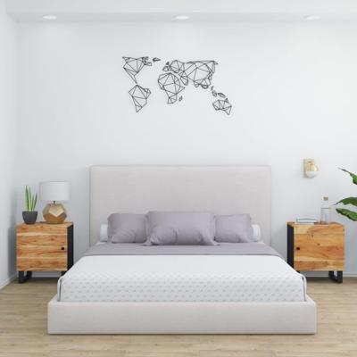 Nachtkastjes 2 st 40x33x46 cm massief acaciahout Nachtkastjes 2 st 40x33x46 cm massief acaciahout