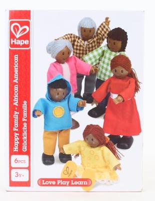 Hape poppenhuis familie afrikaans