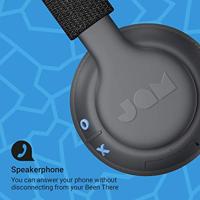 Jam Been There On-Ear Bluetooth-hoofdtelefoon, licht en zacht, 40 mm driver, 10 meter bluetooth-bereik, 14 uur looptijd, microfoon, zweet- en regenbestendig, IPX4, licht, natuurlijk geluid, zwart - thumbnail