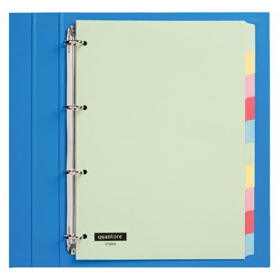 Tabbladen 4-gaats 10-delig assorti karton Quantore Tabbladen 4-gaats 10-delig assorti karton Quantore
