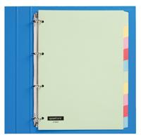 Tabbladen 4-gaats 10-delig assorti karton Quantore - thumbnail