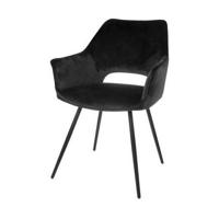 Riverdale Eve eetkamerstoel zwart - thumbnail