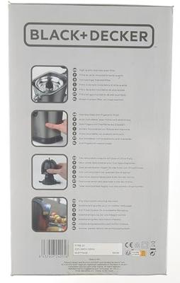 Black & Decker Sapcentrifuge BXCJ100E â" 100W â" grote vulopening RVS â" onderdelen vaatwasserbestendig Black & Decker Sapcentrifuge BXCJ100E â" 100W â" grote vulopening RVS â" onderdelen vaatwasserbestendig