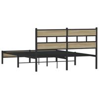 Bedframe zonder matras hout sonoma eikenkleurig 150x200 cm - thumbnail