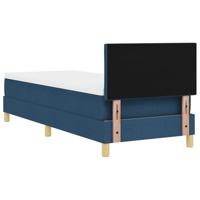 Boxspringbed met matras met matras Blauw 80 x 200 cm Stof - thumbnail