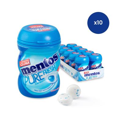 Mentos kauwgom pure fresh mint mini (10x 24g)
