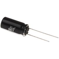 Panasonic Elektrolytische condensator Radiaal bedraad 5 mm 33 µF 200 V 20 % (Ø x l) 10 mm x 7.3 mm 1 stuk(s) - thumbnail