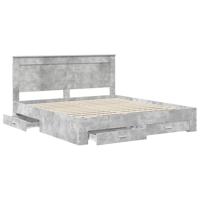 Bedframe met lade met hoofdeinde met opslag Bewerkt hout - thumbnail