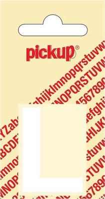 Plakletter Helvetica 40 mm Sticker witte letter l Pickup - Pickup Plakletter Helvetica 40 mm Sticker witte letter l Pickup - Pickup