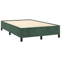 Boxspring met matras fluweel donkergroen 120x190 cm - thumbnail