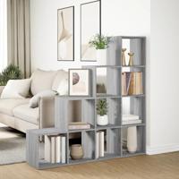 Kamerscherm / boekenkast 131,5x29x131,5 cm hout grijs sonoma - thumbnail