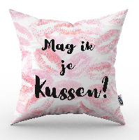 Valentijn kussen Mag ik je kussen? - Pillow Buddies - thumbnail