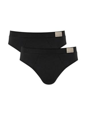 2-pack heren heup Slips - GO Natural Brief - Biologisch katoenen heren onderbroeken - Zachte stoffen band