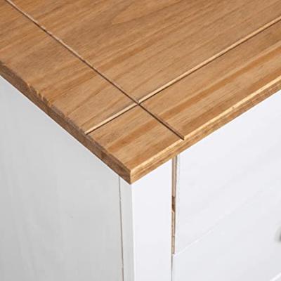 VidaXL Dressoir panama range 46x40x89 cm grenenhout wit