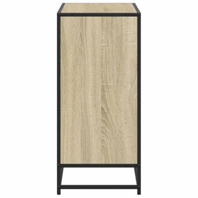 Boekenkast 80,5x35x76 cm bewerkt hout sonoma eikenkleurig