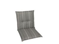 GO-DE Textil Tuinkussen (Stoelkussens voor stoelen met een lage rugleuning, Grijs) - thumbnail