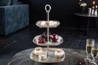 Design taartplateau ORIENT 44cm zilver met drie niveaus - 41605 - thumbnail