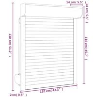 Rolluik 110x130 cm aluminium antracietkleurig - thumbnail