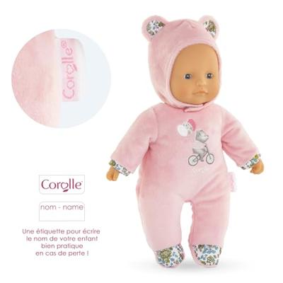 Pti' Hart Roze Beer Pop - COROLLE - 30cm - Roze - Vanaf 9 maanden - thumbnail