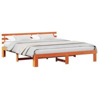 Bedframe Wasbruin 200 x 200 cm Massief grenenhout - thumbnail