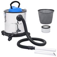 VidaXL Asstofzuiger met hepa filter 1200 w 20 l roestvrij staal - thumbnail
