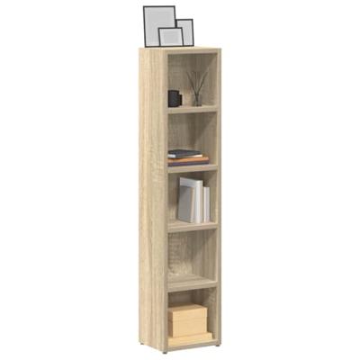 VidaXL Cd-kasten 2 st 21x16x93,5 spaanplaat sonoma eikenkleurig VidaXL Cd-kasten 2 st 21x16x93,5 spaanplaat sonoma eikenkleurig