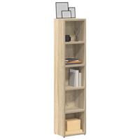 VidaXL Cd-kasten 2 st 21x16x93,5 spaanplaat sonoma eikenkleurig - thumbnail