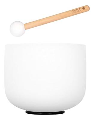 Sela SECF8B Crystal Singing Bowl Set - Frosted (B: 440 Hz)
