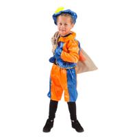 Folat Pietenpak Junior Polyester Oranje/blauw Maat 116-134 - thumbnail