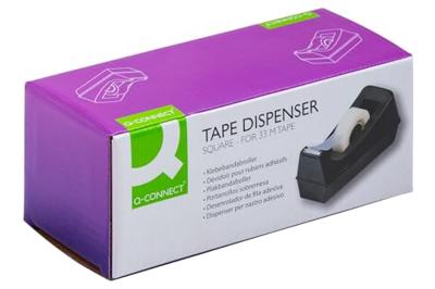 Q-CONNECT plakbandafroller, voor rollen 19 mm x 33 m, zwart