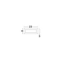 Lyora Strakke wandlampPulsar 4W grijs - 811501 - thumbnail