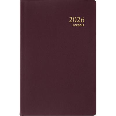 Brepols agenda Delta Seta 6-talig, bordeaux, 2026