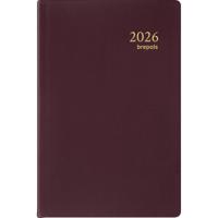 Brepols agenda Delta Seta 6-talig, bordeaux, 2026 - thumbnail