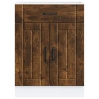 Onderkast Lucca bewerkt hout gerookt eikenkleurig - thumbnail