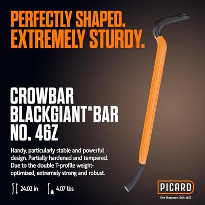 Picard 0004690-061 Nagelijzer BlackGiant ® Bar, 61 cm.