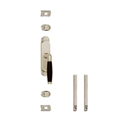 Set kruk-espagnolet rechts Ton 222 inclusief stangenset 2x 1250mm nikkel mat/ebbenhout