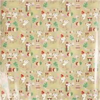 Creativ Company Inpakpapier, feestelijke aapjes, b: 50 cm, 80 gr, 100 m/ 1 rol - thumbnail