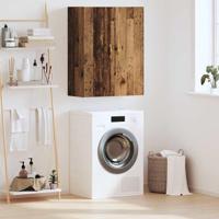 Wandkast Oud hout 69.5 x 34 x 90 cm Bewerkt hout - thumbnail
